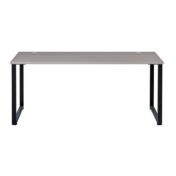 Hirsh Commercial Desks, 29.5 in D X 29.9 in H, 59 in W X Steel, Black / Gray Elm 23938 - main